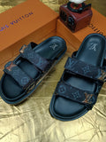 Louis Vuitton Monogram Double-Strap Slide Sandals — hero
