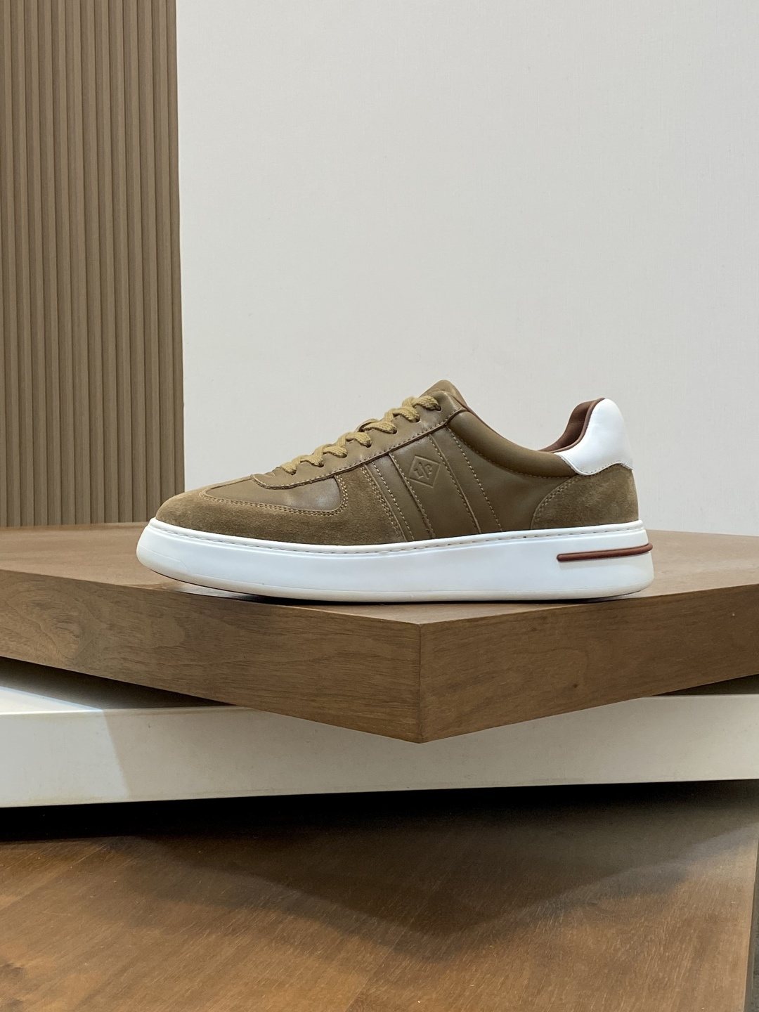 Loro Piana Paneled Low-Top Sneakers — front