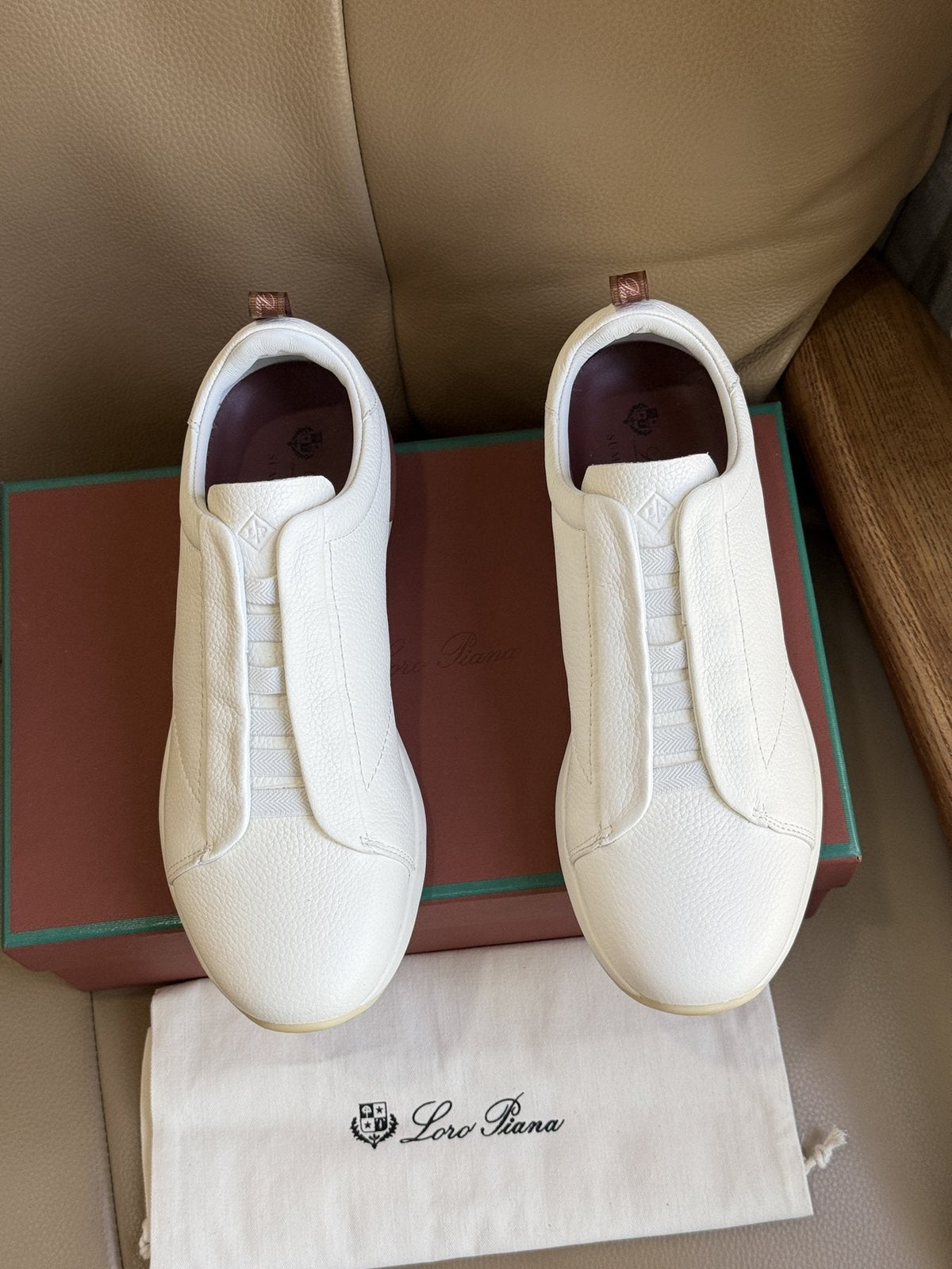 Loro Piana Slip-On Sneakers — front