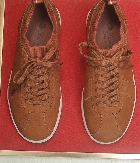 Loro Piana Low-Top Lace-Up Sneakers — hero