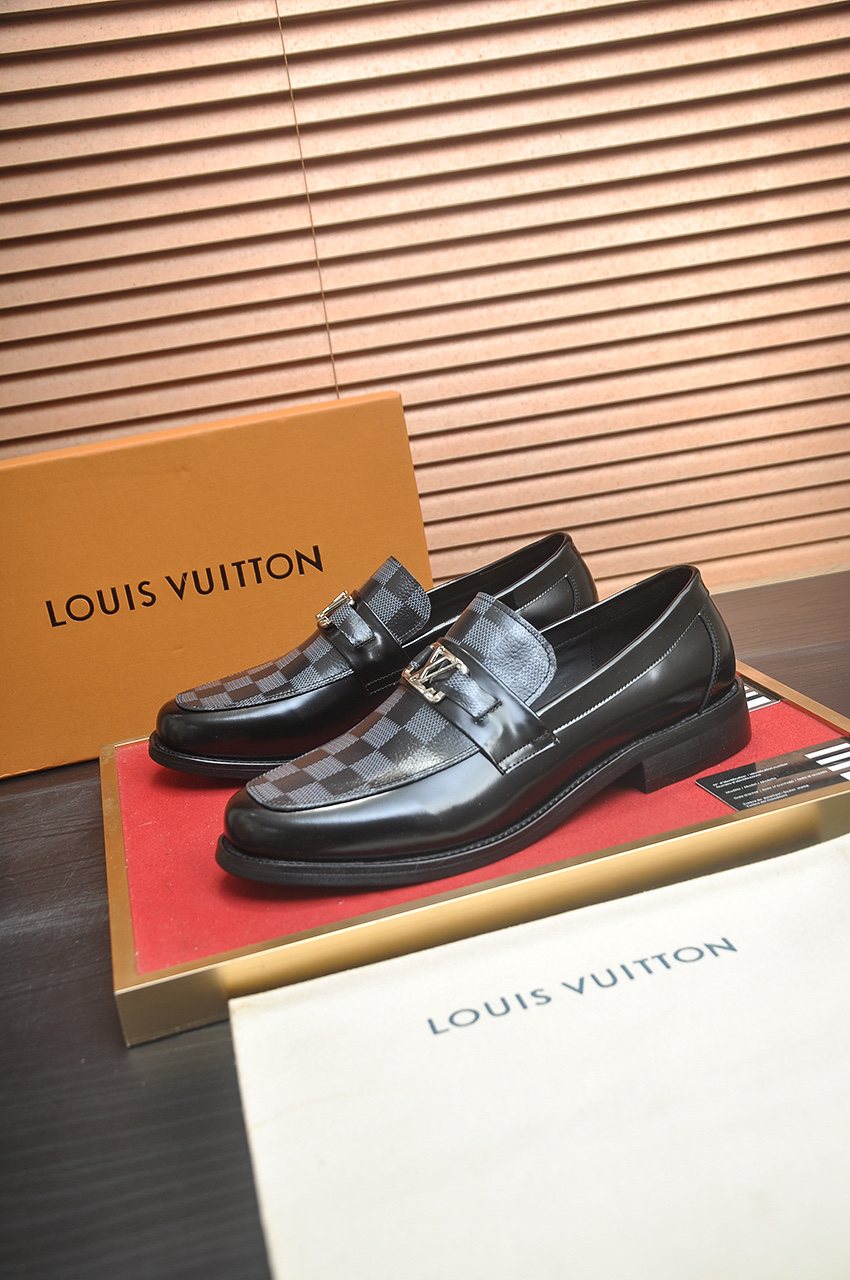 Louis Vuitton Checkered Buckle Loafers — hero