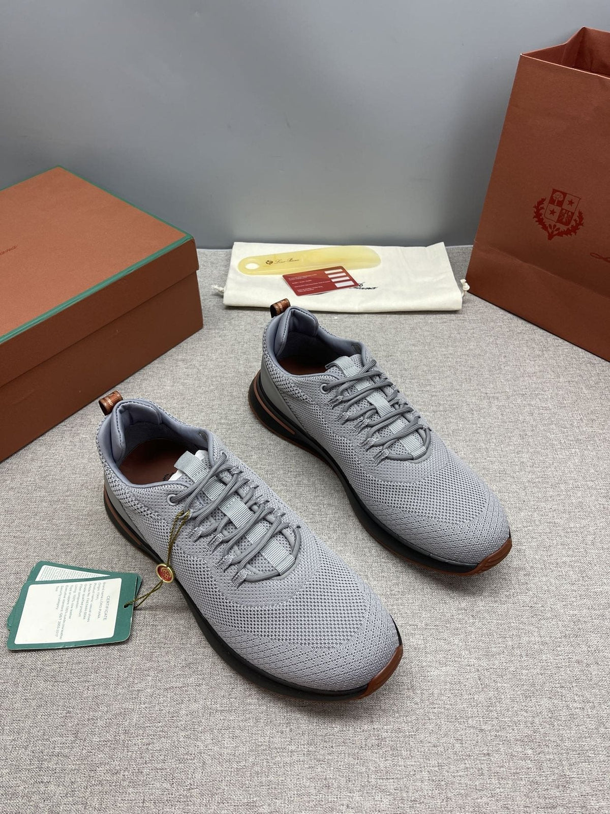 Loro Piana Tennis Walk Low-Top Sneakers — front