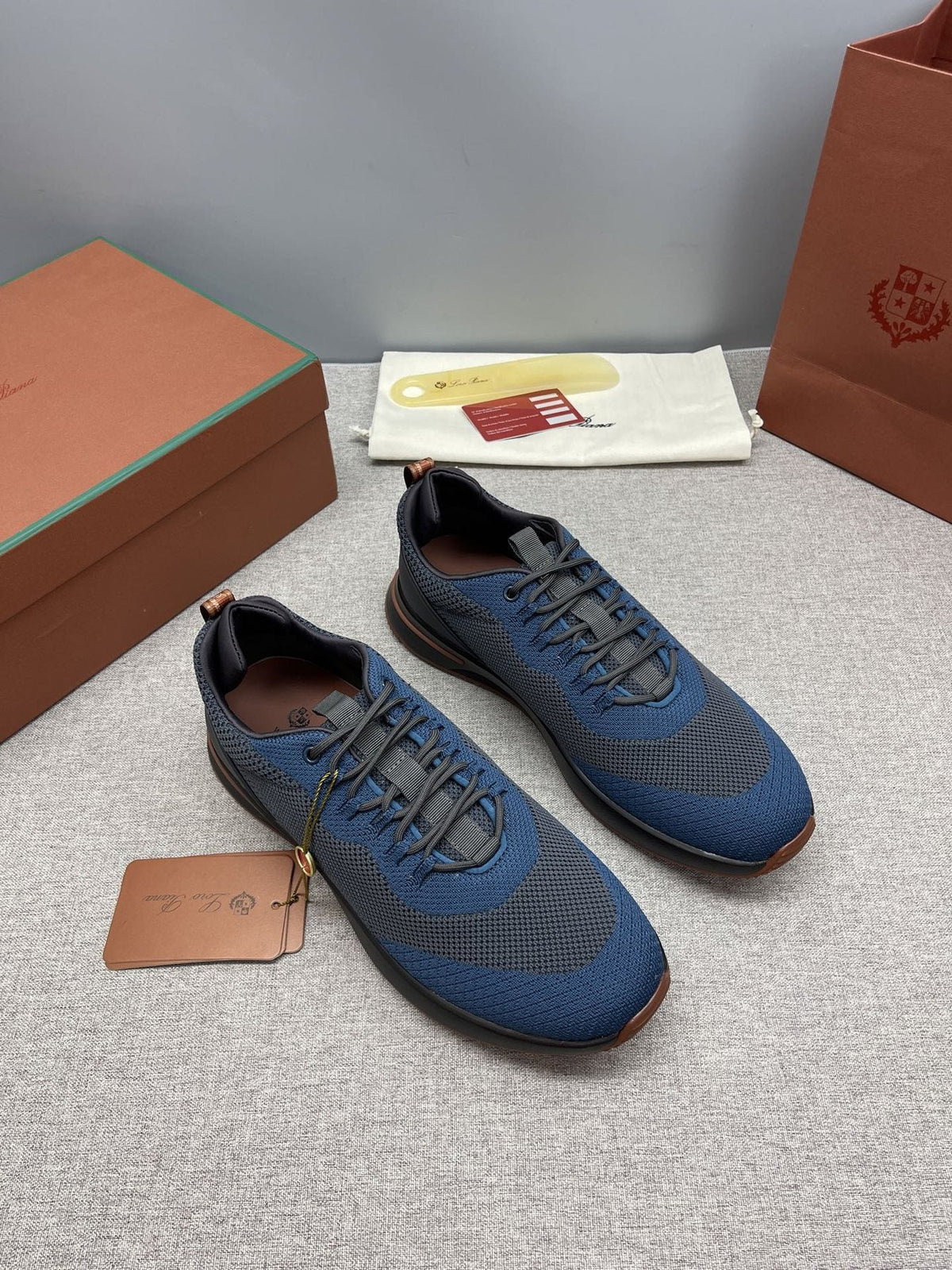 Loro Piana Tennis Walk Low-Top Sneakers — front