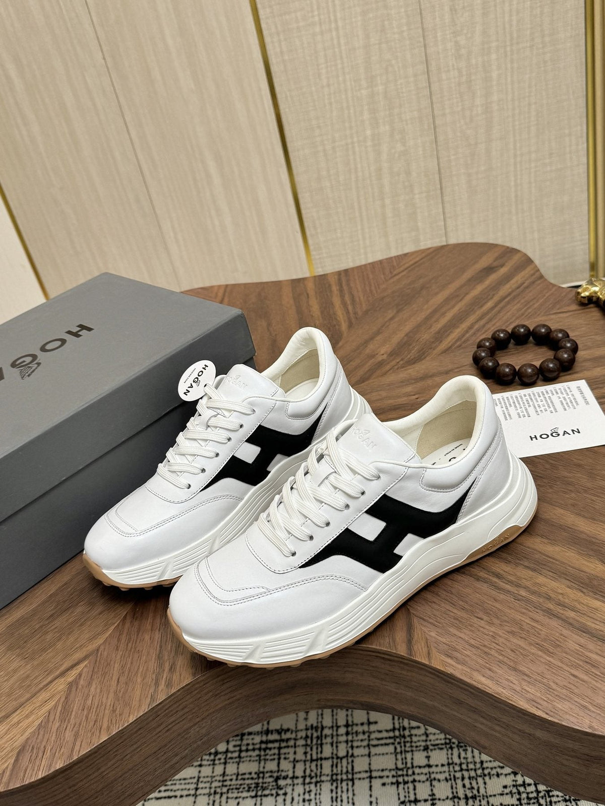 HOGAN H-Stripe Platform Sneakers — front
