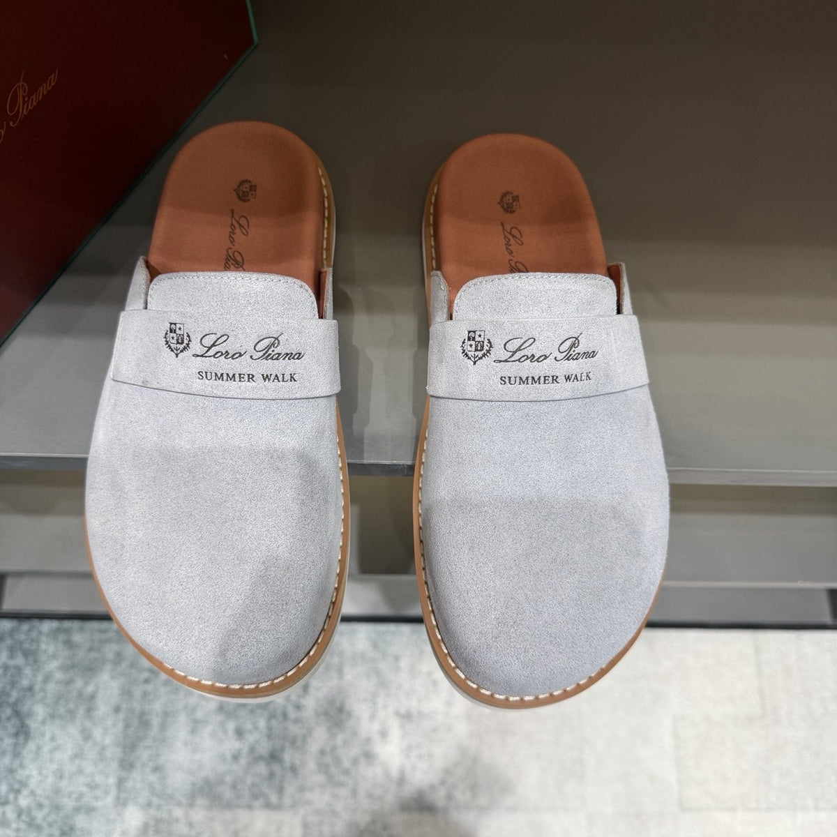 Loro Piana Open-Back Loafer Mules — front