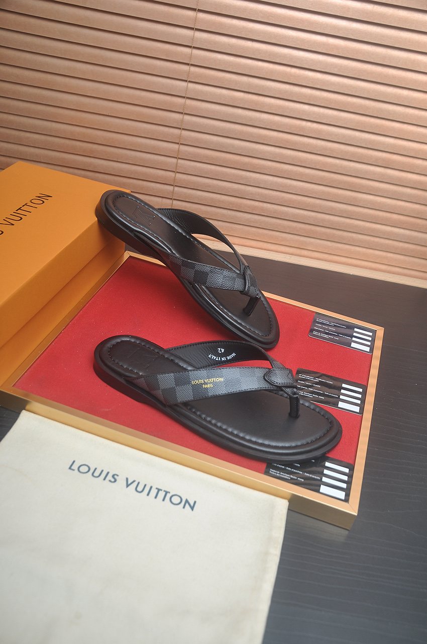 Louis Vuitton Men's Thong Sandals — front