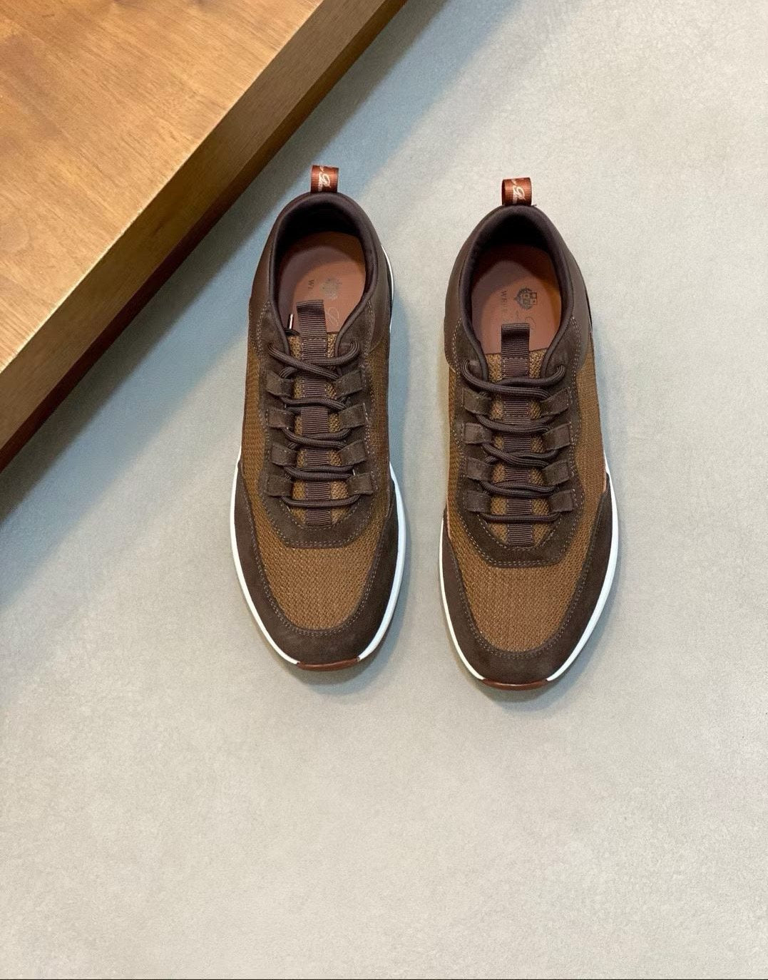 Loro Piana Low-Top Lace-Up Sneakers — front